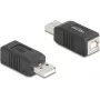DeLOCK 67202 kaapelisovitin USB Type-A USB Type-B musta