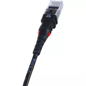 PatchSee TP-6A-U/6 musta 1,8 m Cat6a F/UTP verkkokaapeli patch