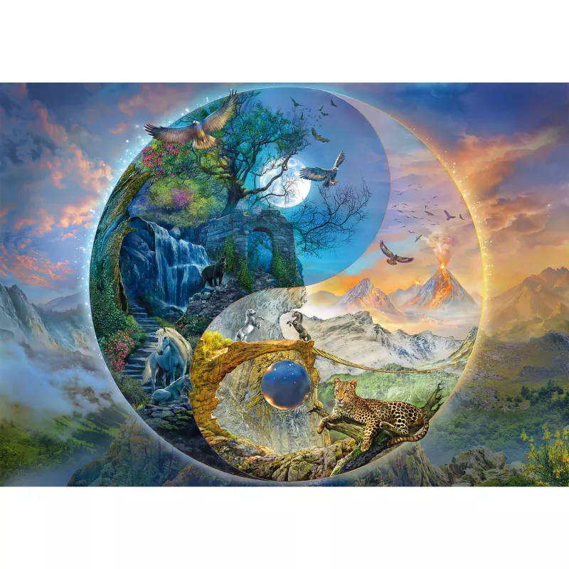 Silva Christoph: Yin & Yang, Bergwelt, palapeli 1000 palaa