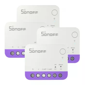 Sonoff MINI-RBS WiFi älykäs mini-rullaverhokytkin (4 kpl)