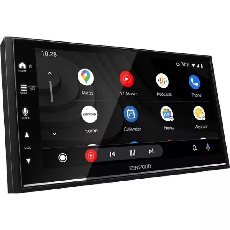 Kenwood DMX7722DABS 2 DIN auton multimediasoitin, 6,8 tuuman kosketusnäyttö, DAB+, langaton CarPlay ja Android Auto, Wi-Fi, Bluetooth, 4x50 W, musta