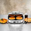 ROMMELSBACHER PC 1800, 4 crêpes, hopea, muovi, 13,5 cm, painikkeet, 1800 W