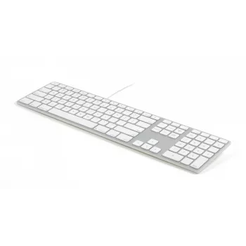 Matias FK318B-UK Aluminium Mac -keskitin 2xUSB Space Gray — mekaaninen Mac-yhteensopiva näppäimistö, jossa integroitu USB-keskitin