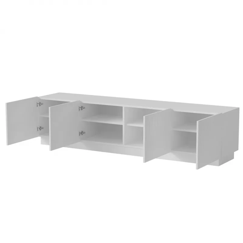 TV-taso cama meble LIVERTI 2000x420x480 mm, valkoinen, lastulevykansi
