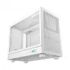 Tietokonekotelo DeepCool CH160 PLUS WH Small Form Factor valkoinen, microATX, karkaistu lasi, USB-C