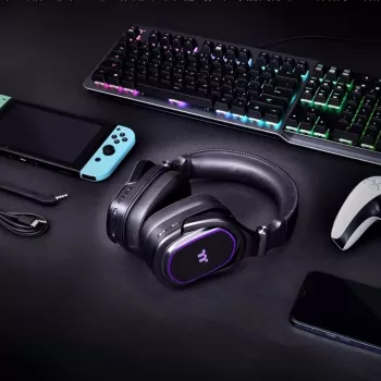 Thermaltake ARGENT H5 RGB, langaton, pelaaminen, 20 - 40000 Hz, 412 g, kuulokkeet, musta