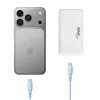 Akyga AK-CH-31 ohut GaN-USB-laturi 65 W, USB-C PD + USB-A, valkoinen
