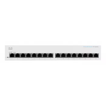 Kytkin, Cisco CBS110 hallitsematon L2 Gigabit Ethernet 16x RJ-45 (10/100/1000), 1U, 32 Gbps