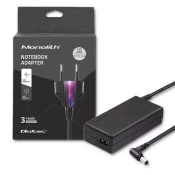 Kannettavan virtalähde Qoltec Acer 65W 3,42A 19V 5,5x2,5 50016