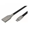 NATEC kaapeli USB-C/A 2.0 1 m prati 1 m musta metalli