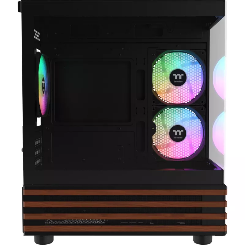 PC Micro Tower Thermaltake View 170 WS ARGB — Micro-kotelo, musta, tukee PS2-virtalähdettä, 2x 120 mm sivutuulettimet + 1x 120 mm takatuuletin, 2,5/3,5 inch HDD