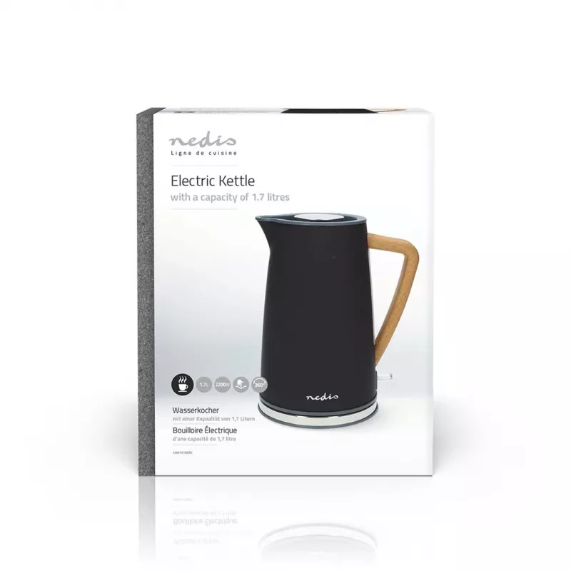 Vedenkeitin Nedis KAWK510EBK 1,7 L 2200 W musta