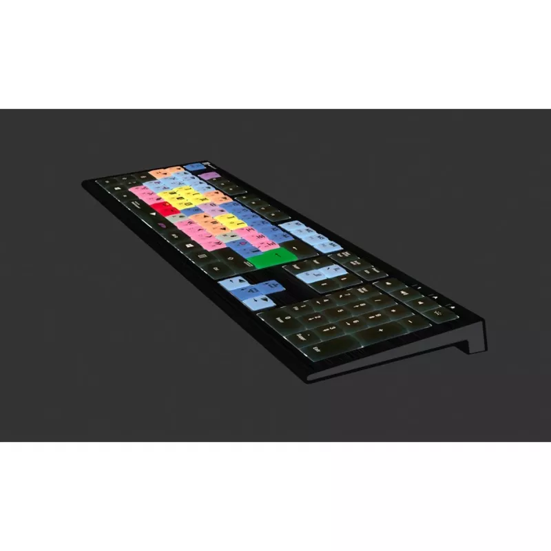 Logickeyboard LKB-MCOM4-A2PC-FR näppäimistö USB AZERTY ranska musta (LKB-MCOM4-A2PC-FR)