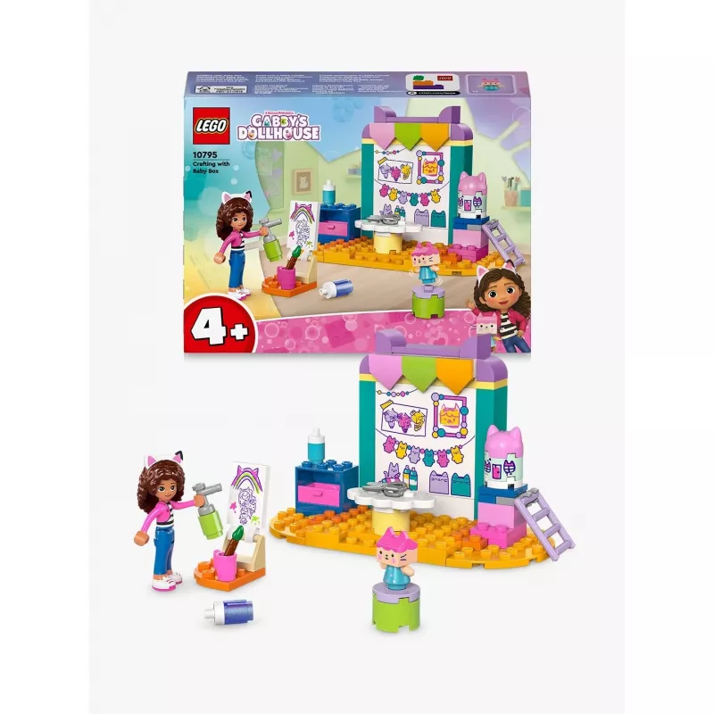 LEGO GABBY’S DOLLHOUSE 10795 askartelu Baby Boxin kanssa