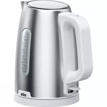 Braun WK 1500 sähköinen vedenkeitin 1,7 L 2200 W ruostumaton teräs, valkoinen
