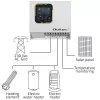 Vaihtosuuntaaja QOLTEC ECO Solar Boost 4kW MPPT LCD, 4 kW lähtö, MPPT-lataussäädin, LCD-näyttö