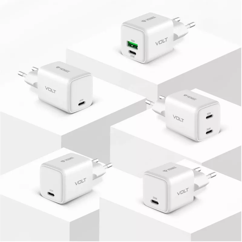 USB-C-laturi YENKEE G45 VOLT 45W Power Delivery 3.0, 3A lähtö
