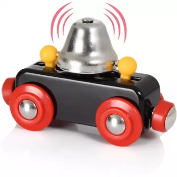 Puinen junavaunu BRIO 33749 kellolla