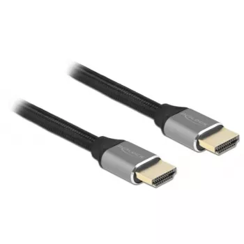 HDMI-kaapeli DeLOCK Ultra High Speed 48 Gbps 8K 60 Hz harmaa 1 m