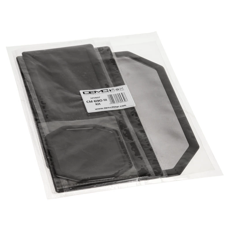 Pölysuodatin DEMCiflex DF0507 Cooler Master 690 III, musta, 5 kpl:n pakkaus