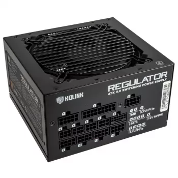 Kolink Regulator 80 PLUS Gold virtalähde, ATX 3.0, PCIe 5.0, modulaarinen - 1000 wattia