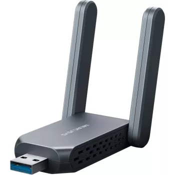 Langaton USB-sovitin MERCUSYS MA37BEH — High-Gain Wi-Fi 7 (BE6500) USB-C/USB-A-yhteensopivuus