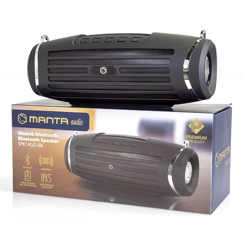 Kannettava kaiutin Manta SPK14GO BT musta
