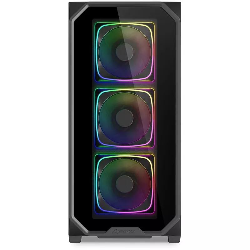 PC-kotelo Sharkoon AK5G RGB Midi Tower musta