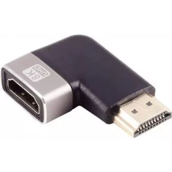 HDMI-sovitin ShiverPeaks SP10-01052 musta hopea kultapinnoitettu