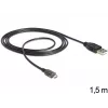 USB-kaapeli DeLOCK USB 2.0-A - USB micro-B 1,5 m