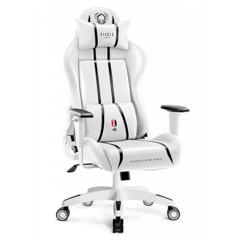 Diablo X-ONE 2.0 tavallinen pelituoli valkoinen ja musta