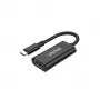 UNITEK V1421A USB-näytönohjainsovitin musta