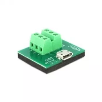 Kaapelin sukupuolenmuunnin DeLOCK 65517 Micro USB 6p musta vihreä