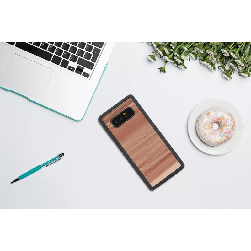 Älypuhelinkotelo man and wood Galaxy Note 8 — cappuccino musta suojakotelo