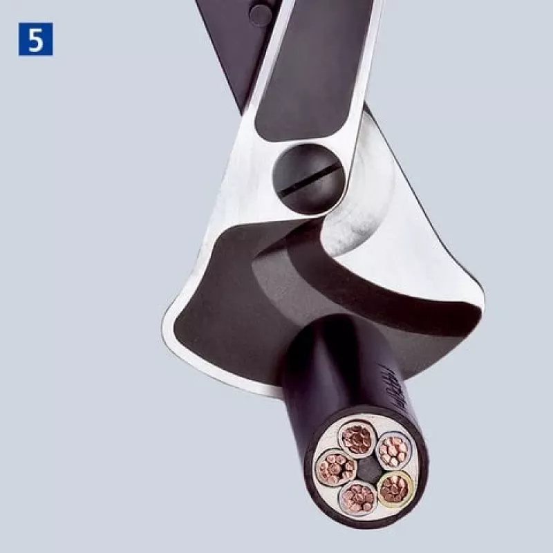 Kaapelisakset Knipex 9532038, räikkäleikkaustyökalu kaapeleille