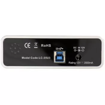 LC Power LC-35U3 - levykotelo - 8,9 cm (3.5) - SATA 6Gb/s - 600MBps - USB3.0 - musta (LC-35U3)