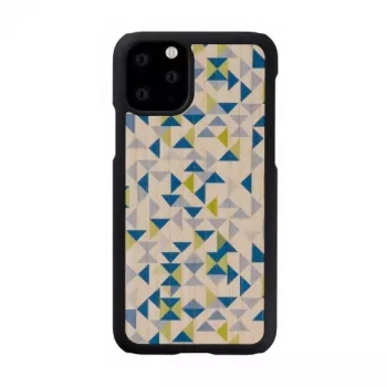 Älypuhelinkotelo man and wood iPhone 11 Pro – sininen kolmio mustalla, suojaava kova kuori