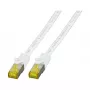 EFB-Elektronik RJ45 patchkaapeli Cat.6A S/FTP LSZHCat.7 kaapeli valkoinen 7,5 m