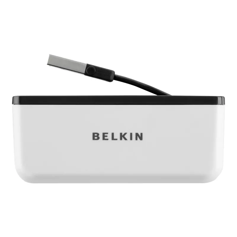 Belkin USB 2.0 4-porttinen matkakeskitin, hopea, F4U021bt