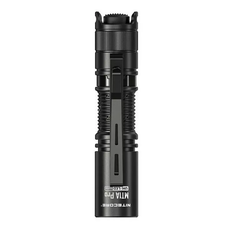 Käsivalaisin Nitecore MT1A Pro — LED 50 lm, USB ladattava, 1100 mAh, alumiini, vedenpitävä, iskunkestävä, musta