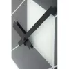 NeXtime kello 8171 Cubic, 43,5x37 cm, seinäkello, musta/valkoinen/harmaa