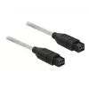 FireWire-kaapeli DeLOCK FireWire B/B 1,0 m harmaa