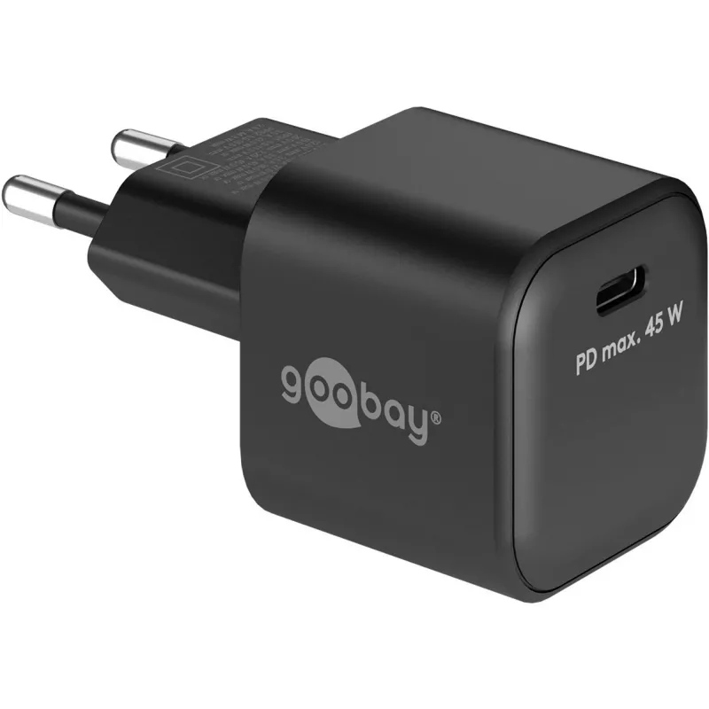 Goobay laturi 65331 sisäkäyttöön AC-pikalaturi musta USB Type-C