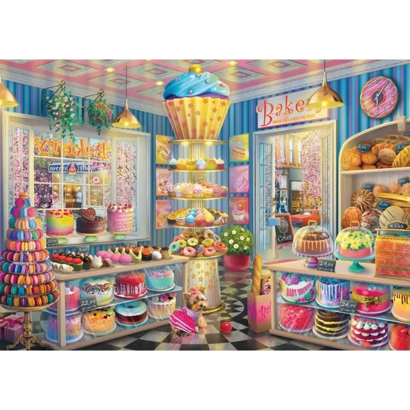 Buntes Bäckerei, palapeli 1000 palaa
