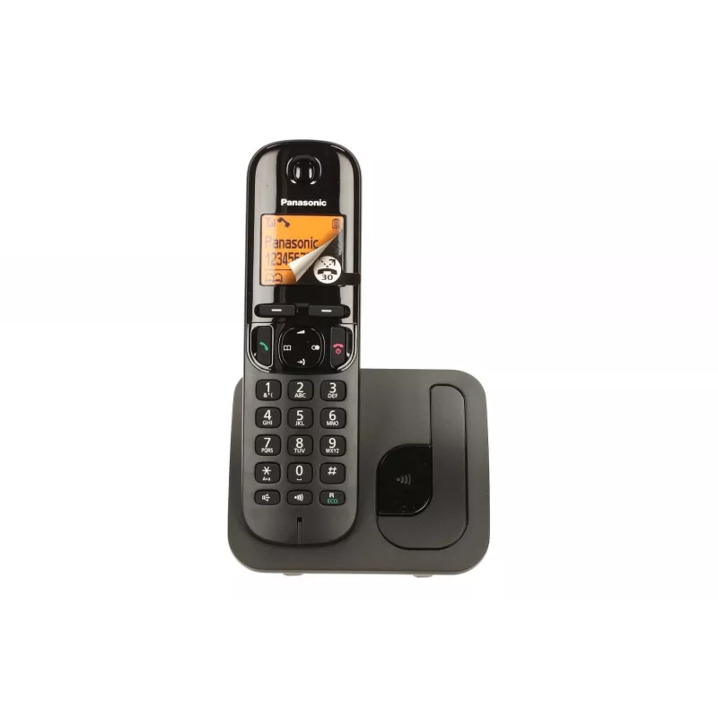 Panasonic KX-TGC 210 PDB DECT-puhelin musta numeronäytöllä