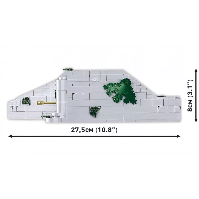 Rakennussarja Cobi Deutscher Bunker Regelbau 667/642 malli COBI-3136 – yksityiskohtainen palikkasarja