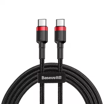 USB-C-USB-C-kaapeli Baseus CATKLF-G91 1 m, USB-C-pistoke, 0,48 Gbit/s, musta