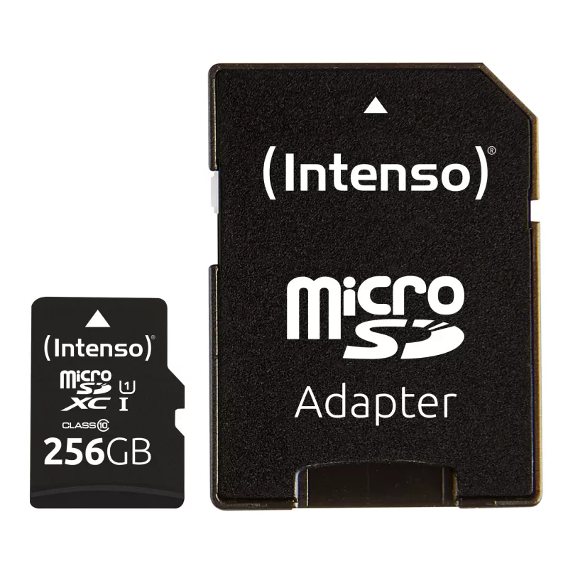 Flash-muisti Intenso 256GB UHS-I MicroSD-kortti