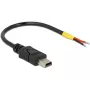 USB-kaapeli DeLOCK 85251 Mini-USB B 0,1 m musta
