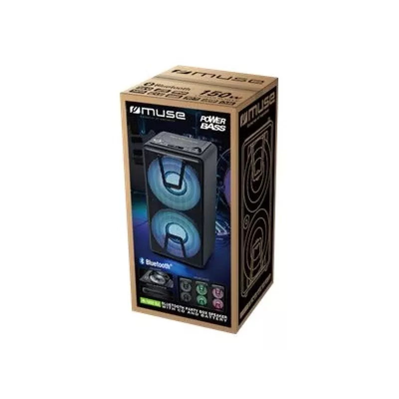 Muse | Party Box -kaiutin | M-1820 DJ | 150 W | Bluetooth | musta | langaton yhteys